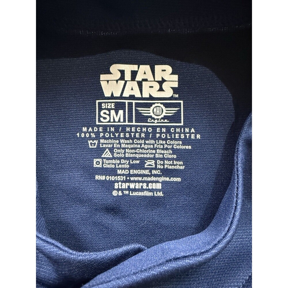 Star Wars Rebels Baseball Jersey Size Small Blue Skywalker 77 - Picture 3 of 6
